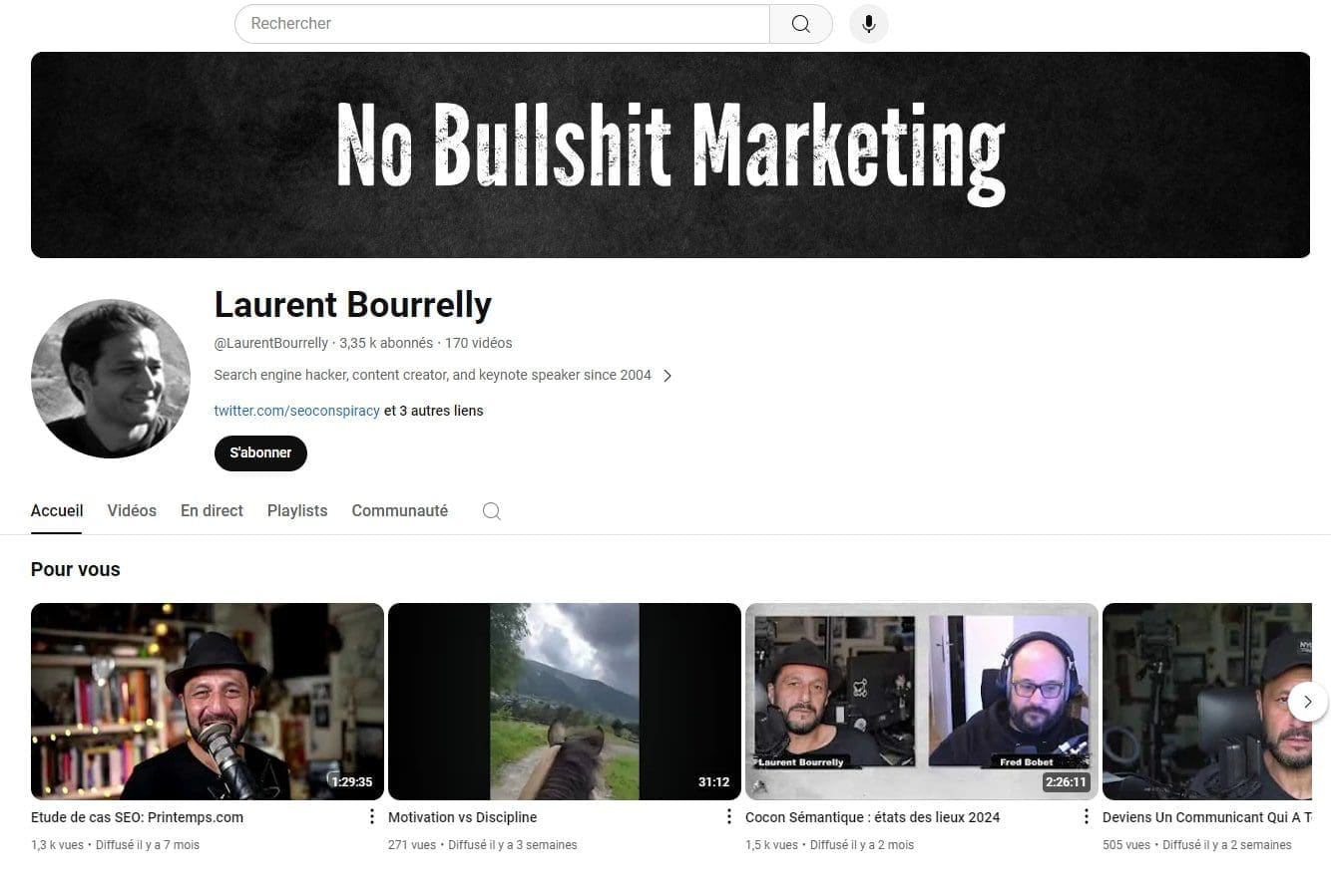 Quelles sont les meilleures chaînes Youtube pour apprendre le SEO? 5 Laurent Bourrelly 1