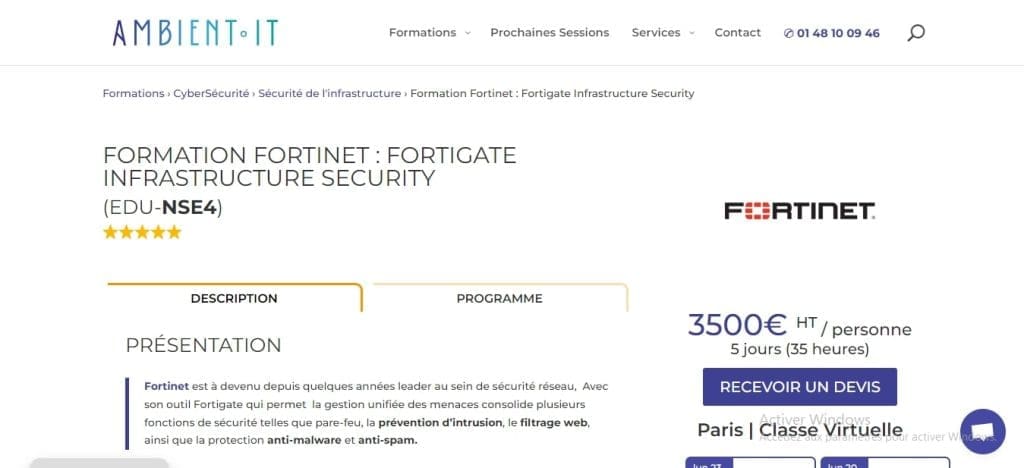 Les 5 Meilleures Formations Fortinet 1 Ambient It Formations Fortinet