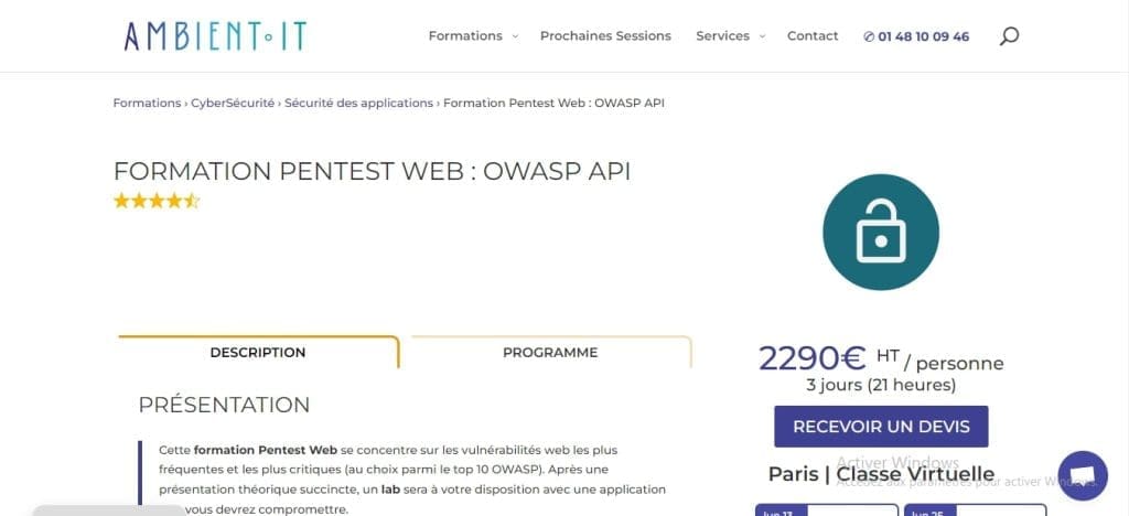 Les 5 Meilleures Formations en Pentest en 2026 2 Ambient It Formations en Pentest
