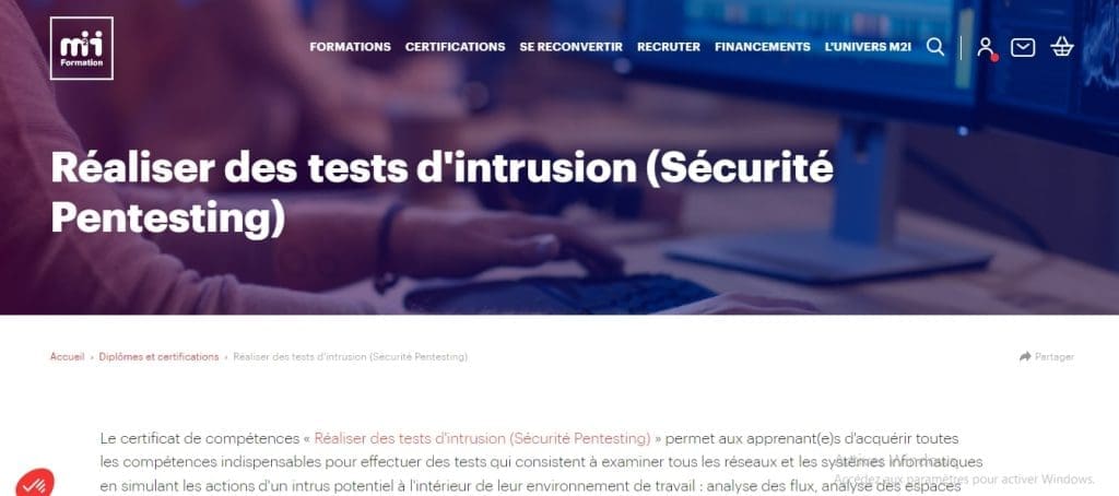Les 5 Meilleures Formations en Pentest en 2026 5 M2i Formations en Pentest