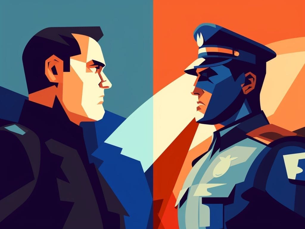 illustration bon flic mauvais flic