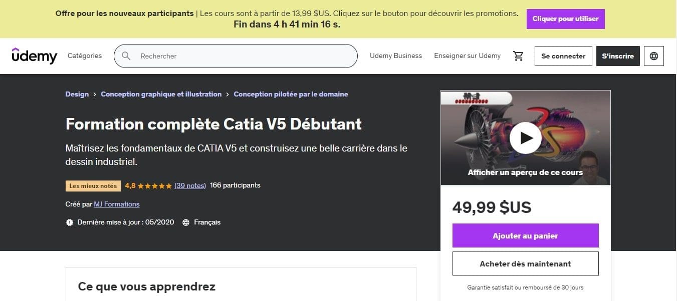Udemy Formations Catia