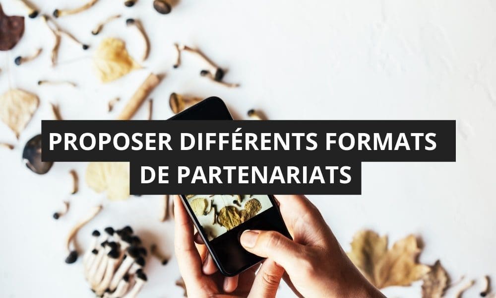 Comment devenir influenceur sur Instagram en 2026 ? 19 PROPOSER DIFFÉRENTS FORMATS DE PARTENARIATS