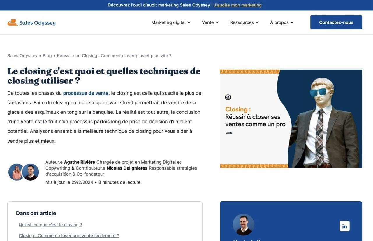 blog Sales Odyssey Grande