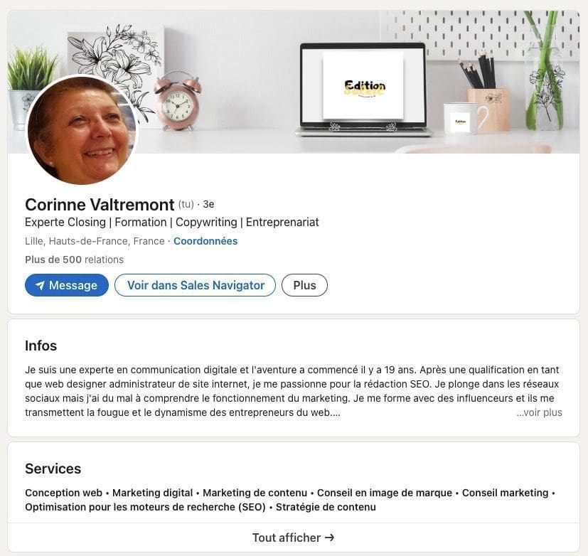 linkedin Corinne Valtremont Grande