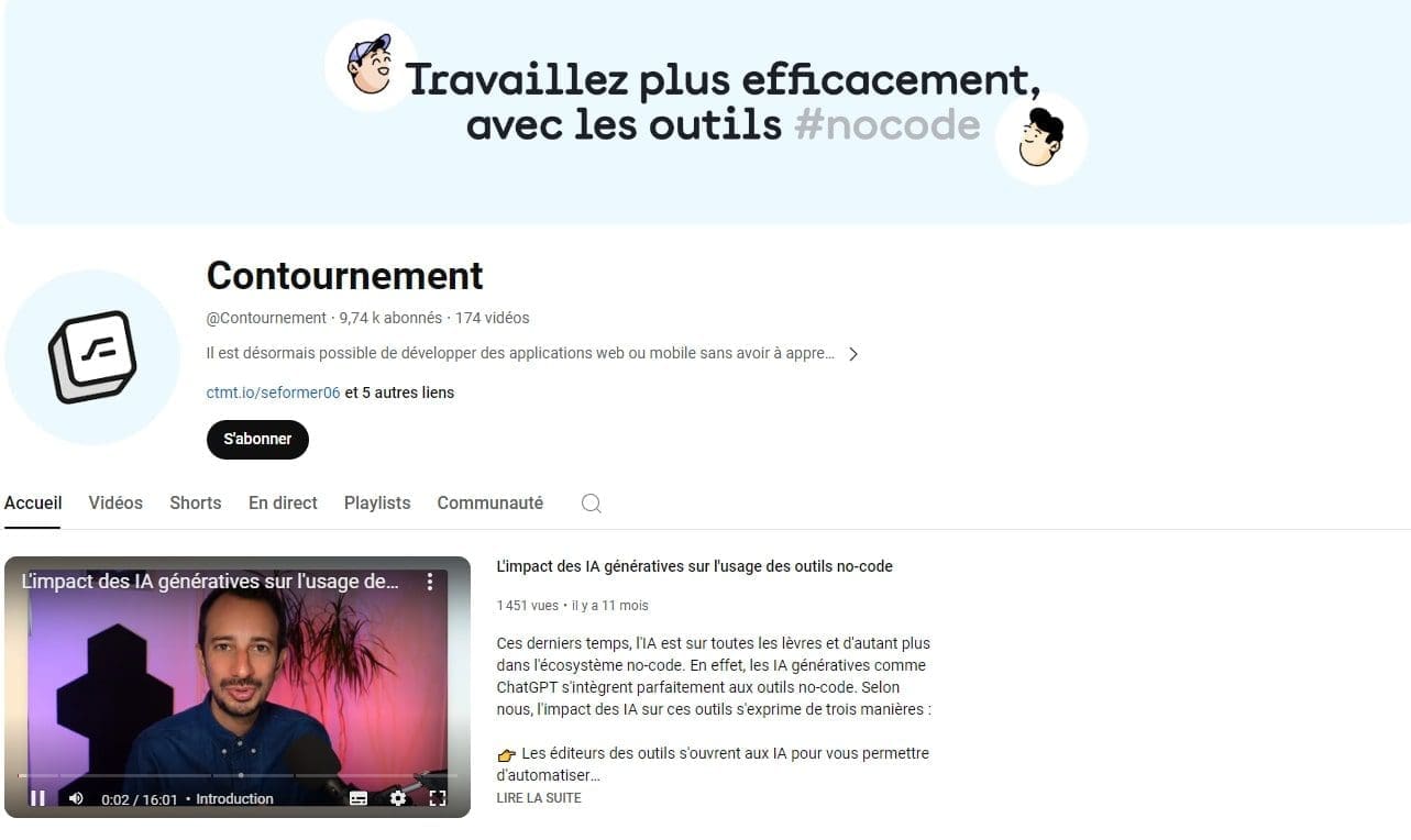 Qui sont les experts et influenceurs dans le No Code à suivre en France ? 20 Contournement
