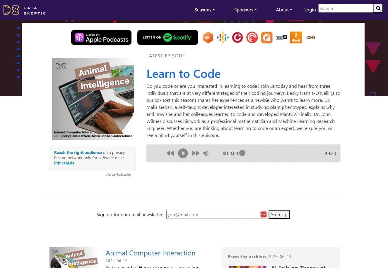 Quels podcasts pour apprendre la Data Science ? 6 Data Skeptic