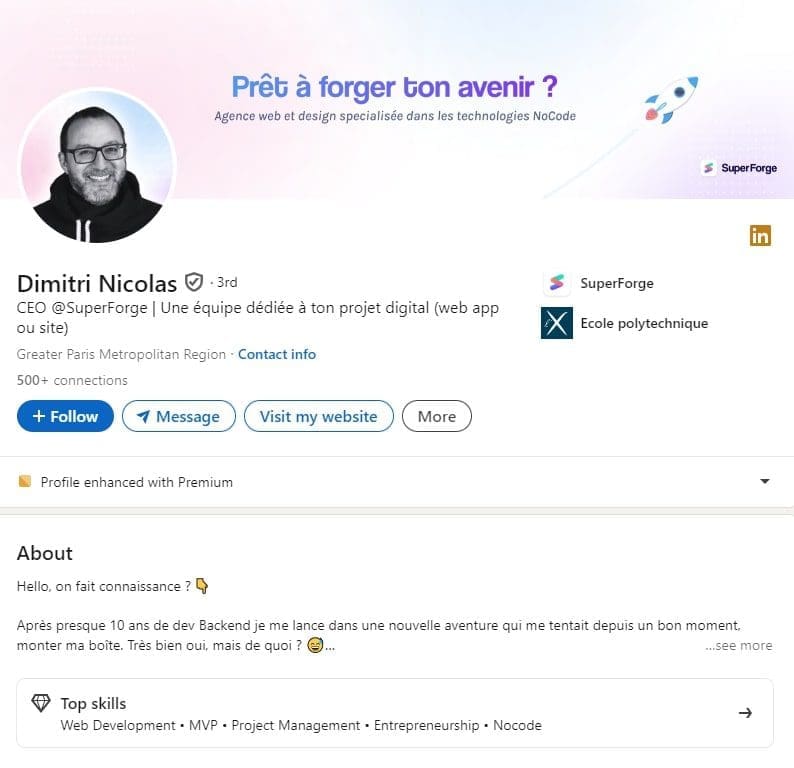 Qui sont les experts et influenceurs dans le No Code à suivre en France ? 3 Dimitri Nicolas