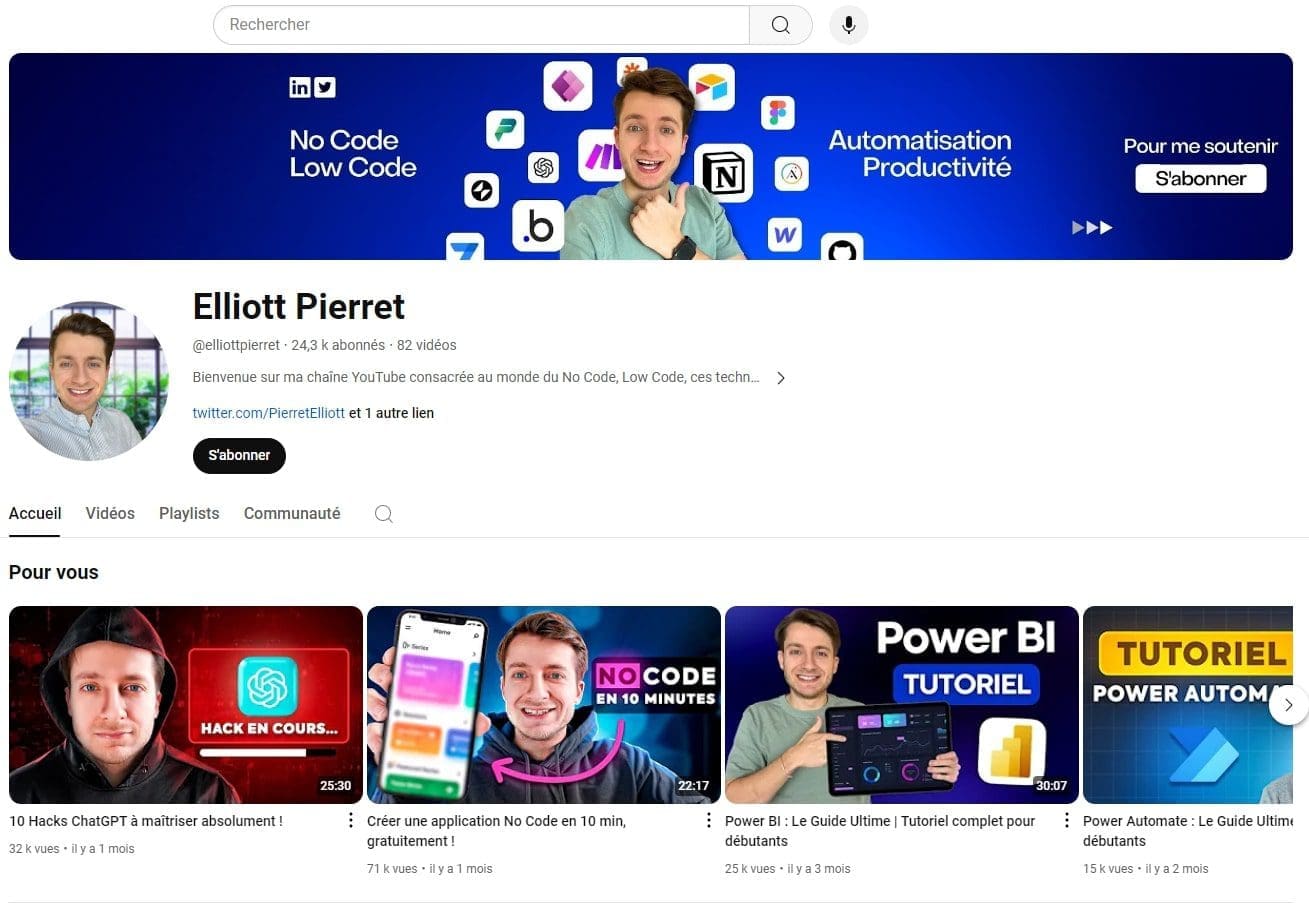 Qui sont les experts et influenceurs dans le No Code à suivre en France ? 22 Elliott Pierret
