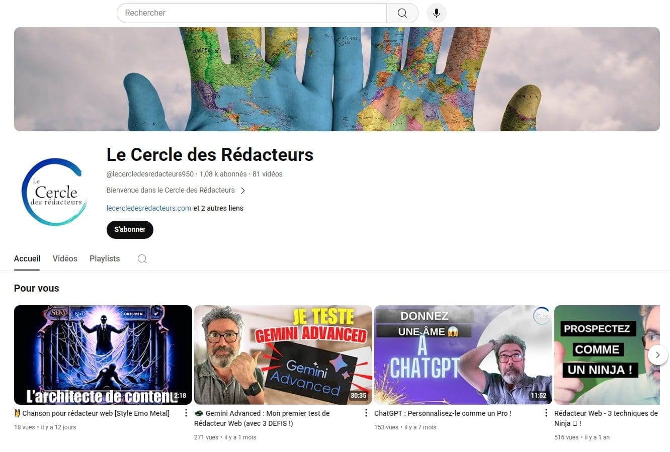 5 chaînes Youtube pour apprendre à Rédiger du contenu 4 Le Cercle des Redacteurs