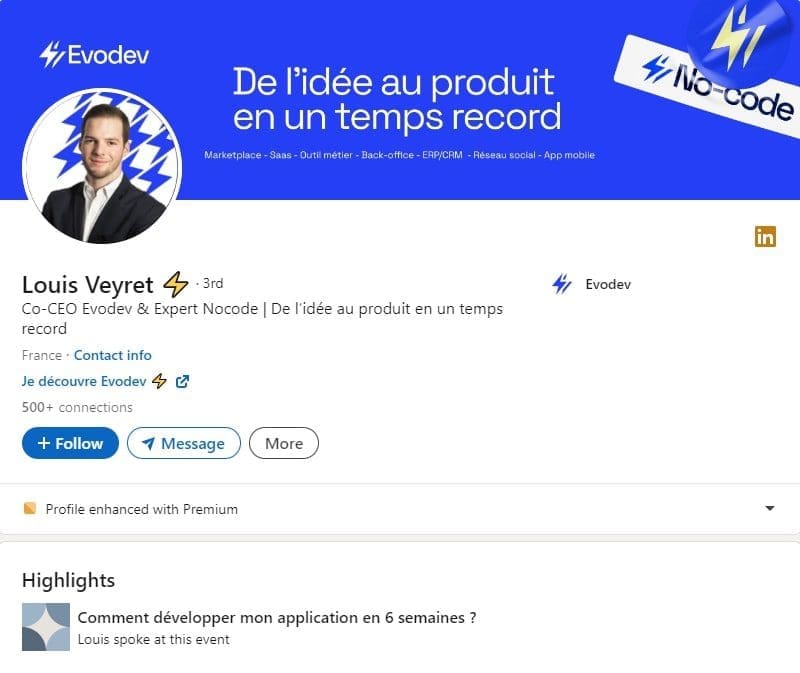 Qui sont les experts et influenceurs dans le No Code à suivre en France ? 7 Louis Veyret