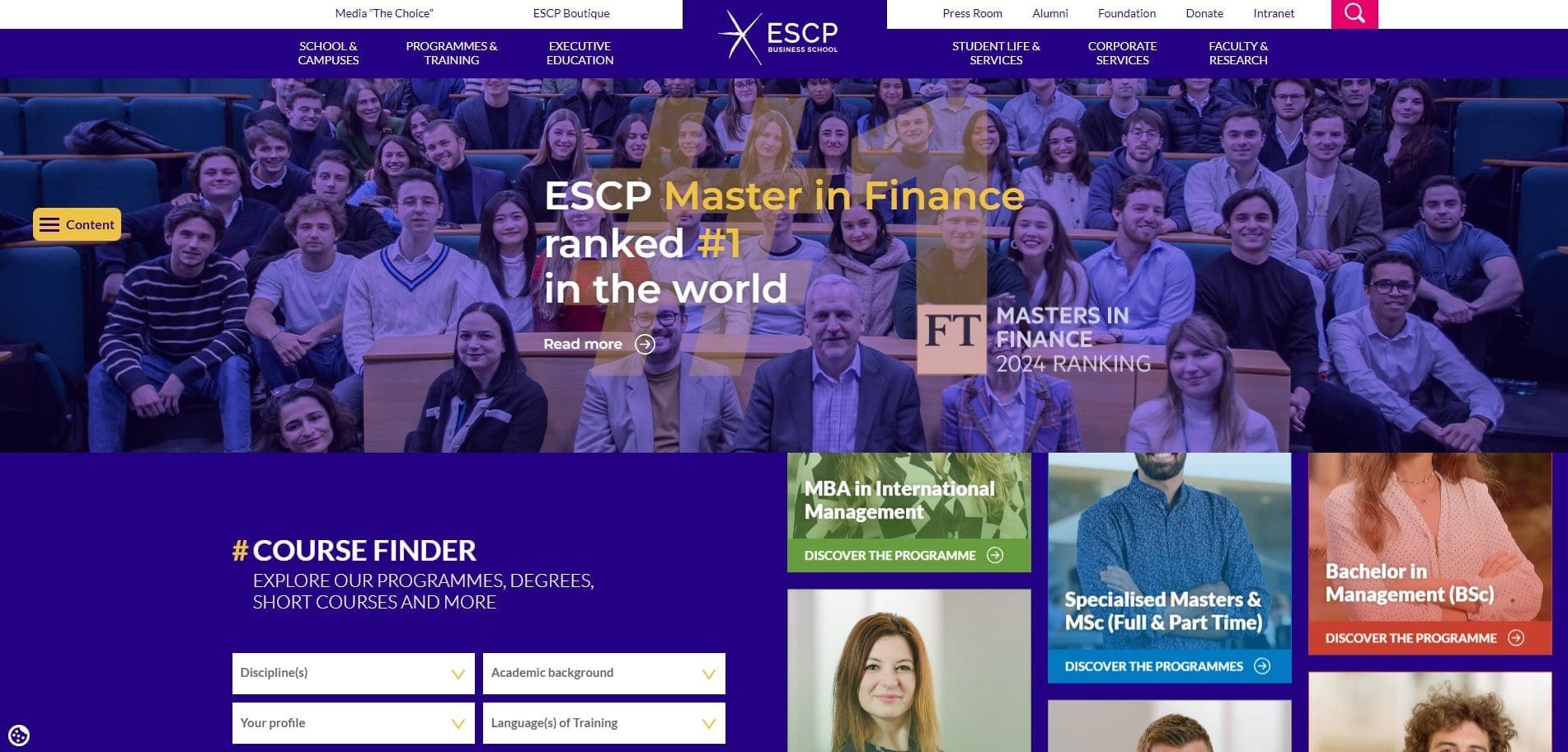 5 écoles pour se former en gestion de projet 1 ESCP BUSINESS SCHOOL 1