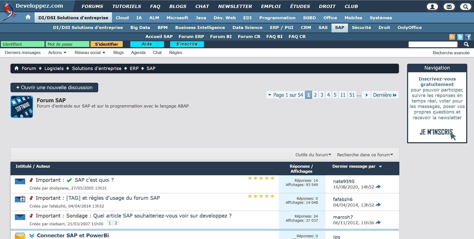 5 Communautés à rejoindre pour mieux se former à SAP 2 Forum SAP de Developpez.net
