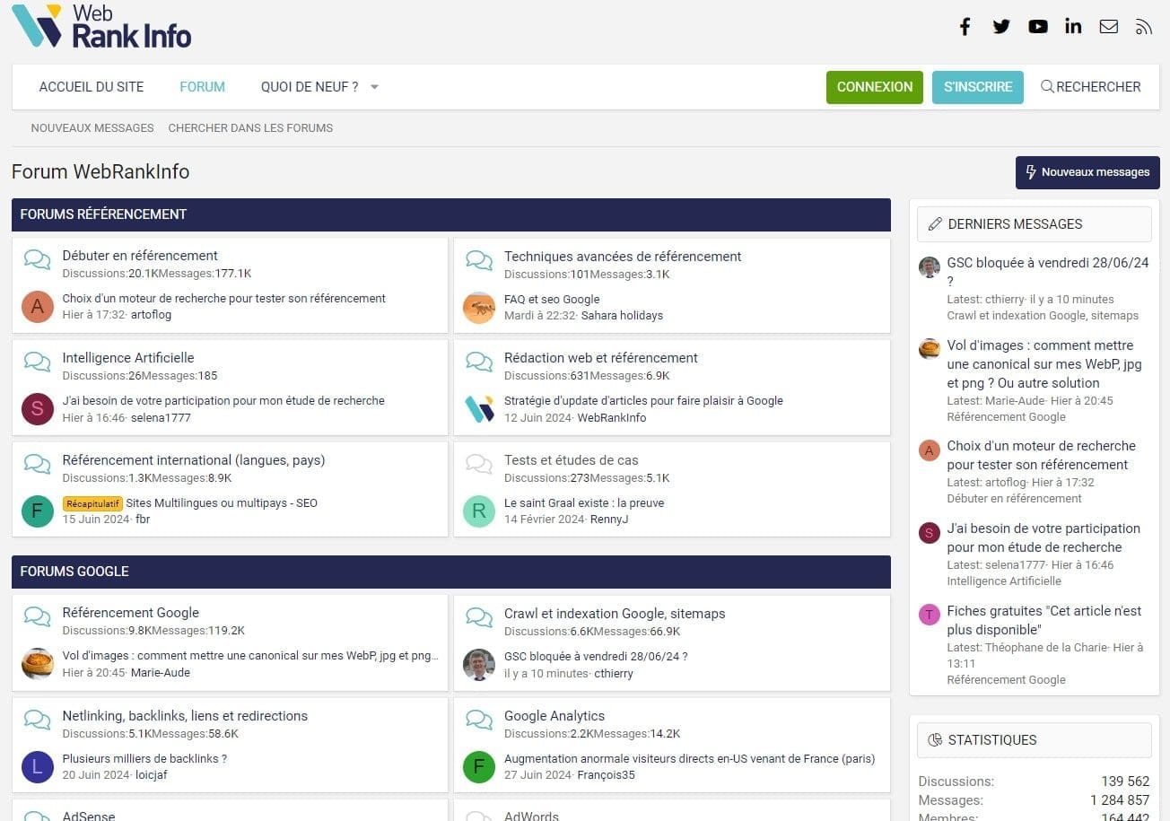 Forum Webrankinfo