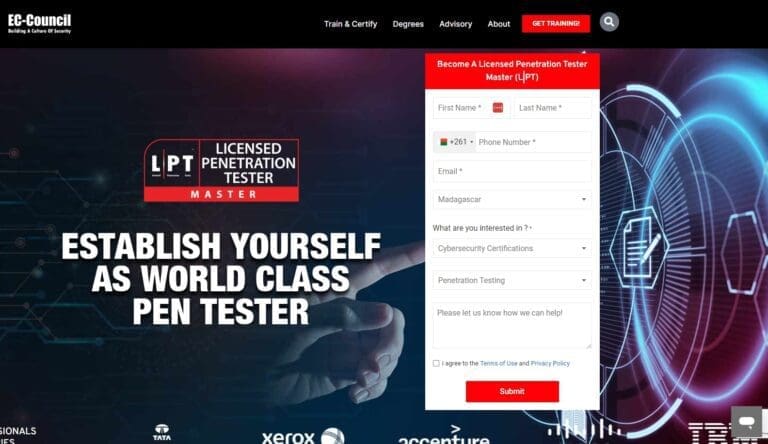 Certification pentest : le classement complet des certifications Ă passer en 2026 7 Logo de la certification LPT Licensed Penetration Tester d'EC-Council