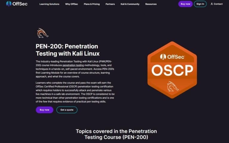 Certification pentest : le classement complet des certifications Ă passer en 2026 4 Logo de la certification OSCP Offensive Security Certified Professional