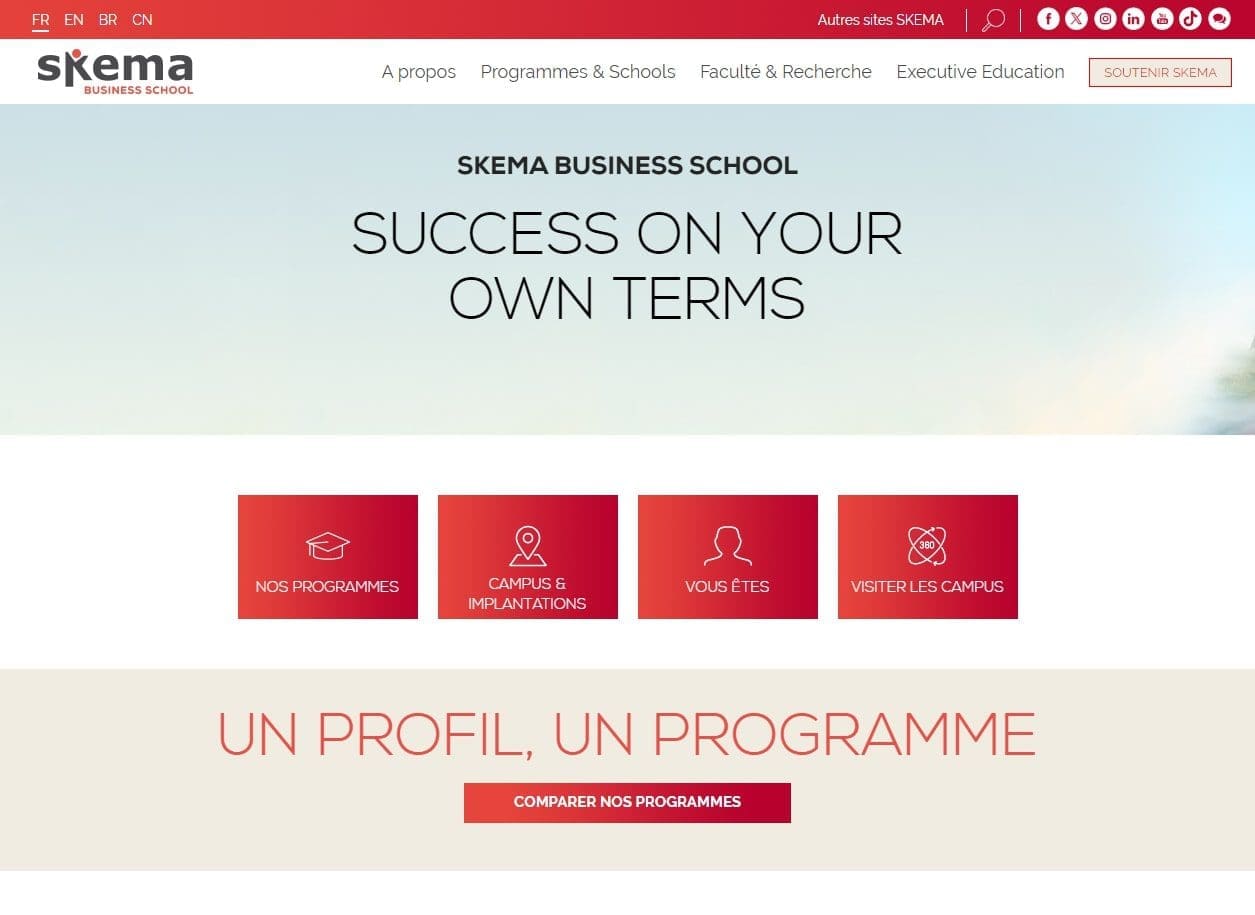 5 écoles pour se former en gestion de projet 2 SKEMA BUSINESS SCHOOL