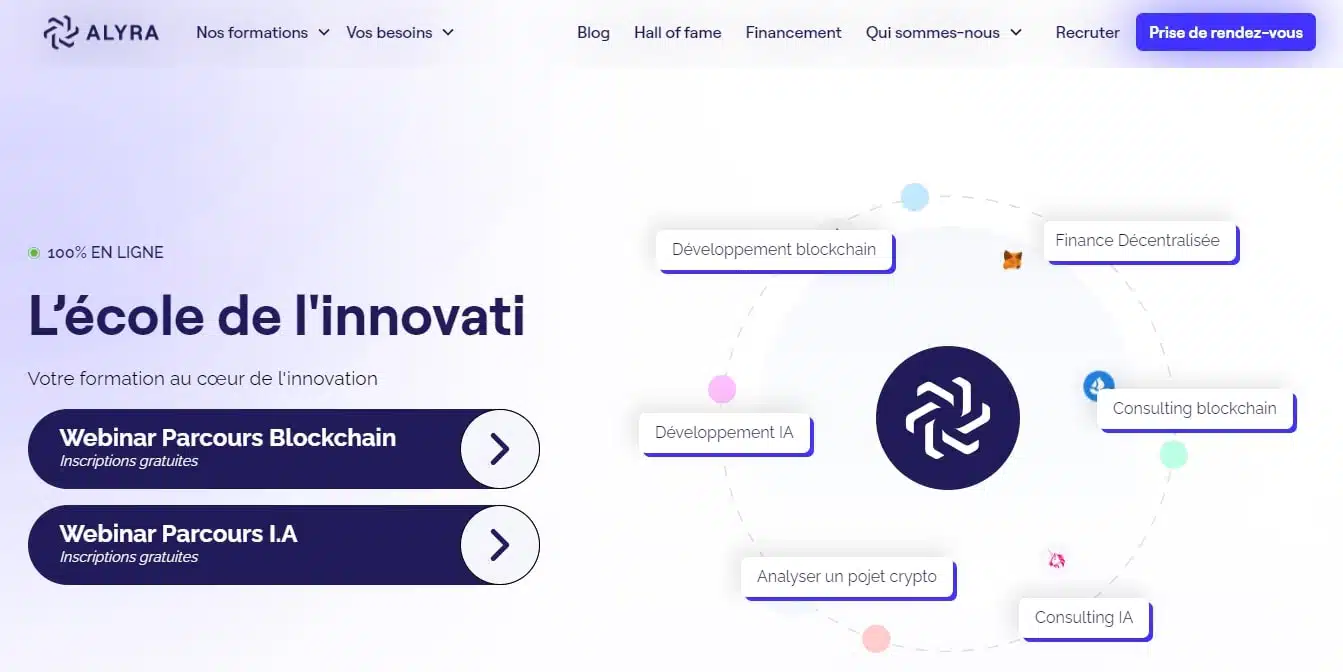 5 écoles pour apprendre sur la blockchain en France en 2026