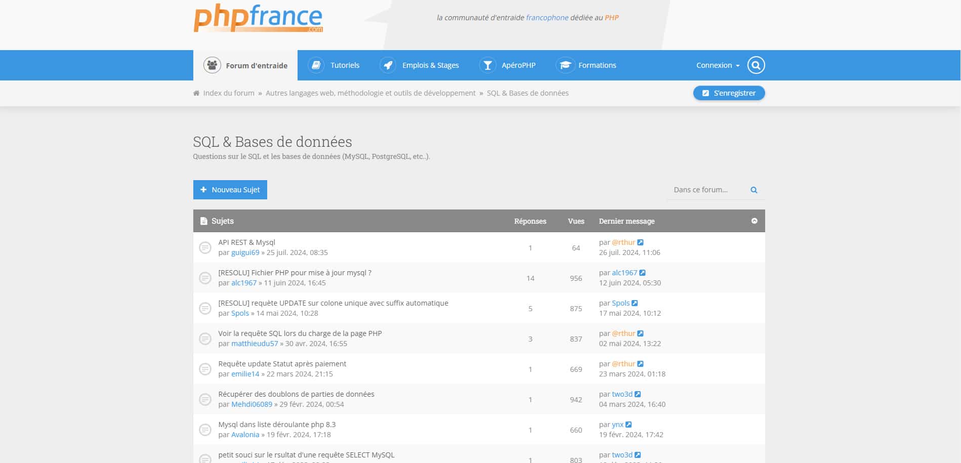 PHPFrance Entraide pour developpeurs