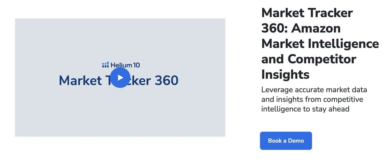 Avis Helium 10 : notre avis sur cet outil 6 outil pour lancement de produit helium 10 Market Tracker 360 Grande