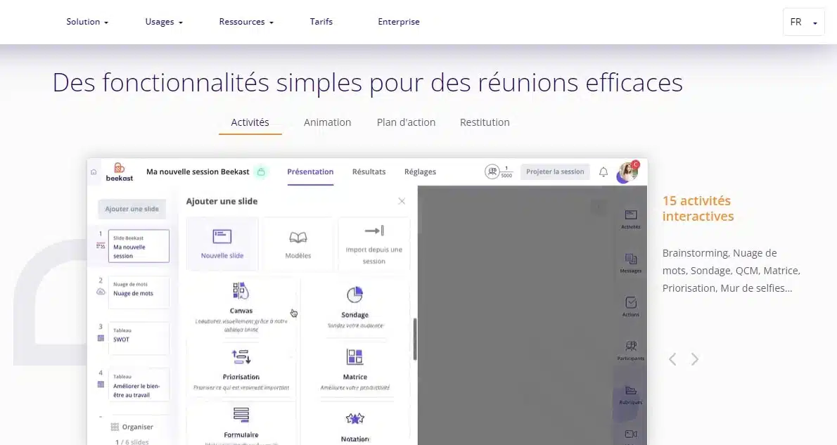 Beekast La plateforme tout en un pour animer des reunions et formations interactives