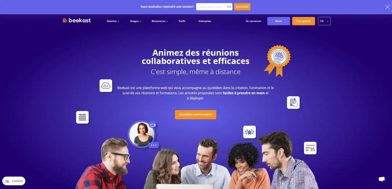 Beekast Plateforme web pour animer reunions et formations collaboratives