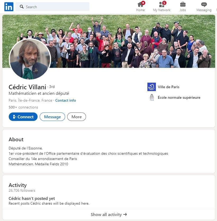 Qui sont les experts en informatique à suivre en France ? 4 Cedric Villani