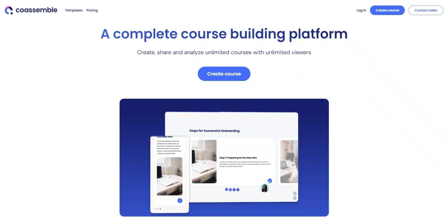 Coassemble La plateforme intuitive de creation de cours en ligne pour tous