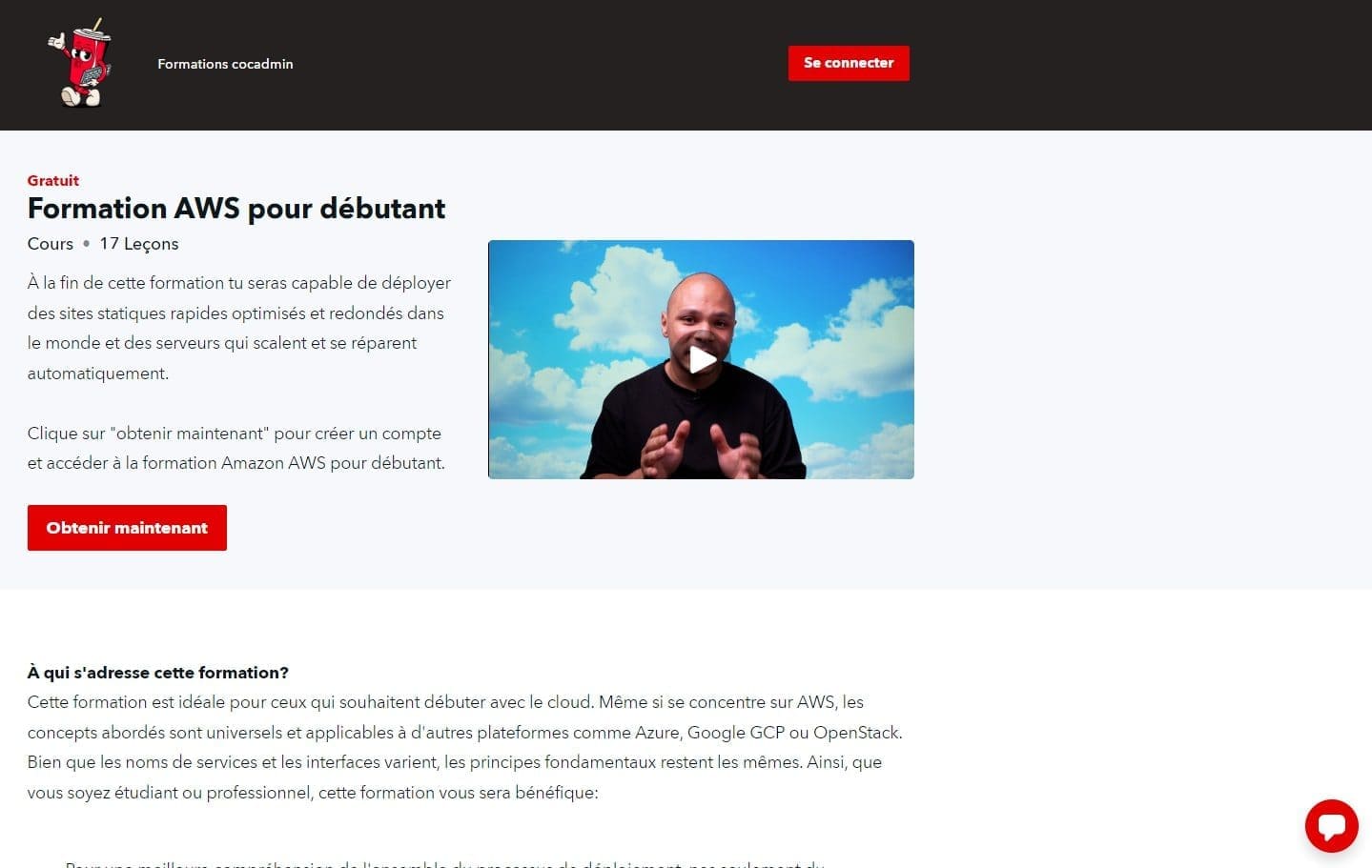 7 ressources pour vous former gratuitement à AWS 3 Cocadmin Formation AWS pour debutants