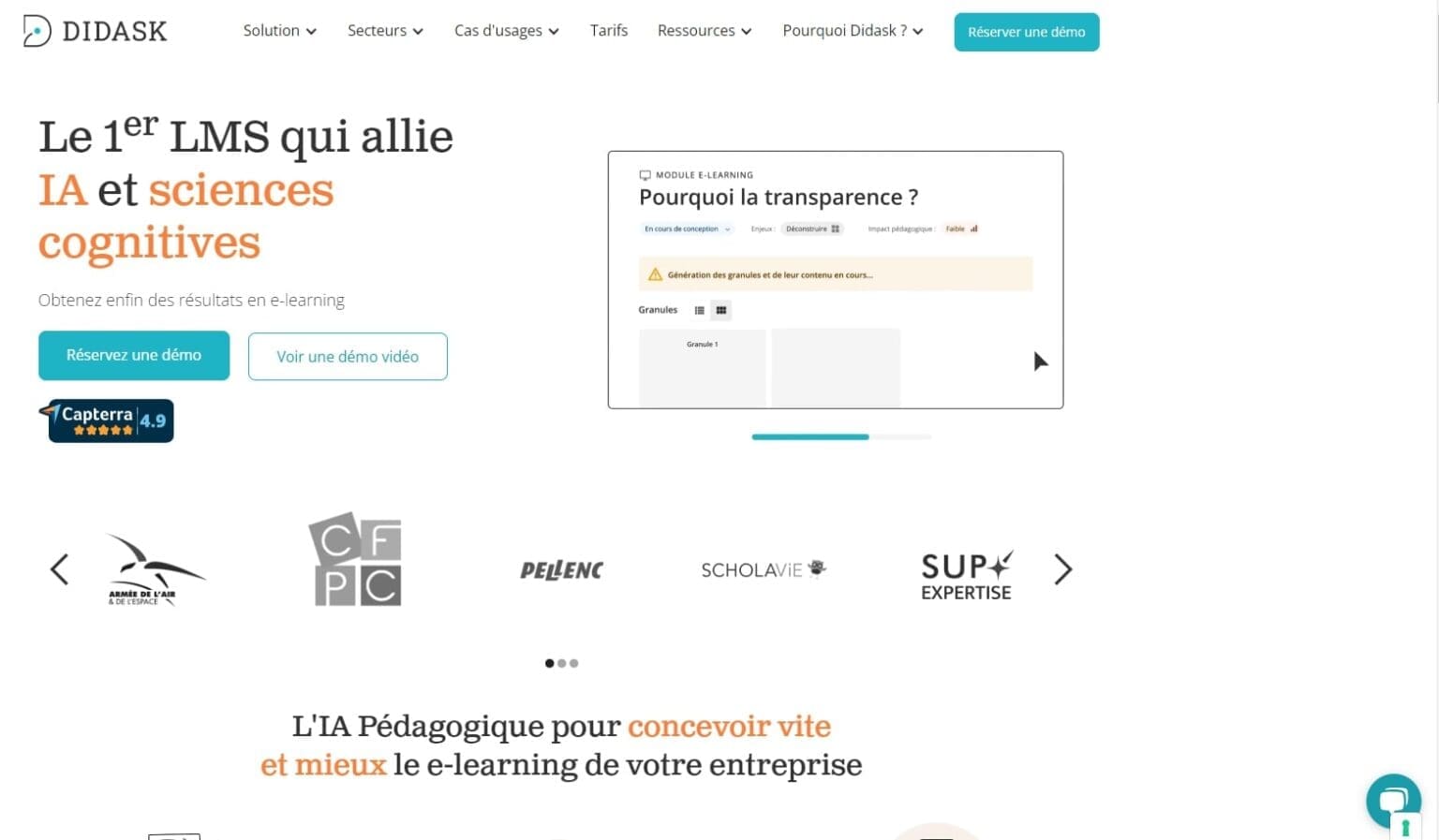 Didask Le LMS qui allie IA et sciences cognitives pour des formations e-learning efficaces Didask Le LMS qui allie IA et sciences cognitives pour des formations e learning efficaces