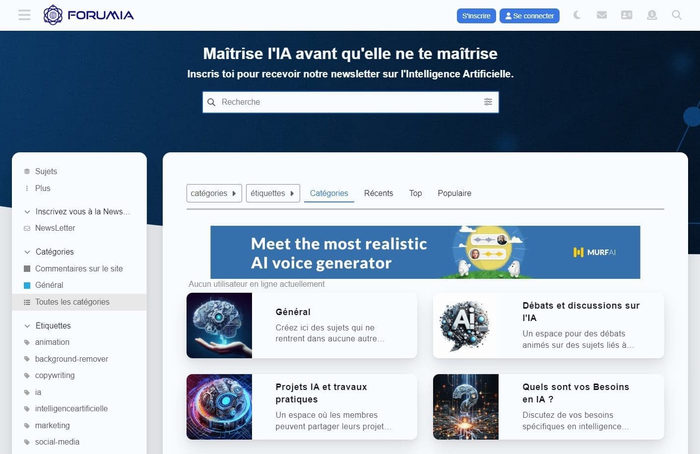 ForumIA – Le Forum sur lIntelligence Artificielle – Lagora virtuelle des passionnes dIA