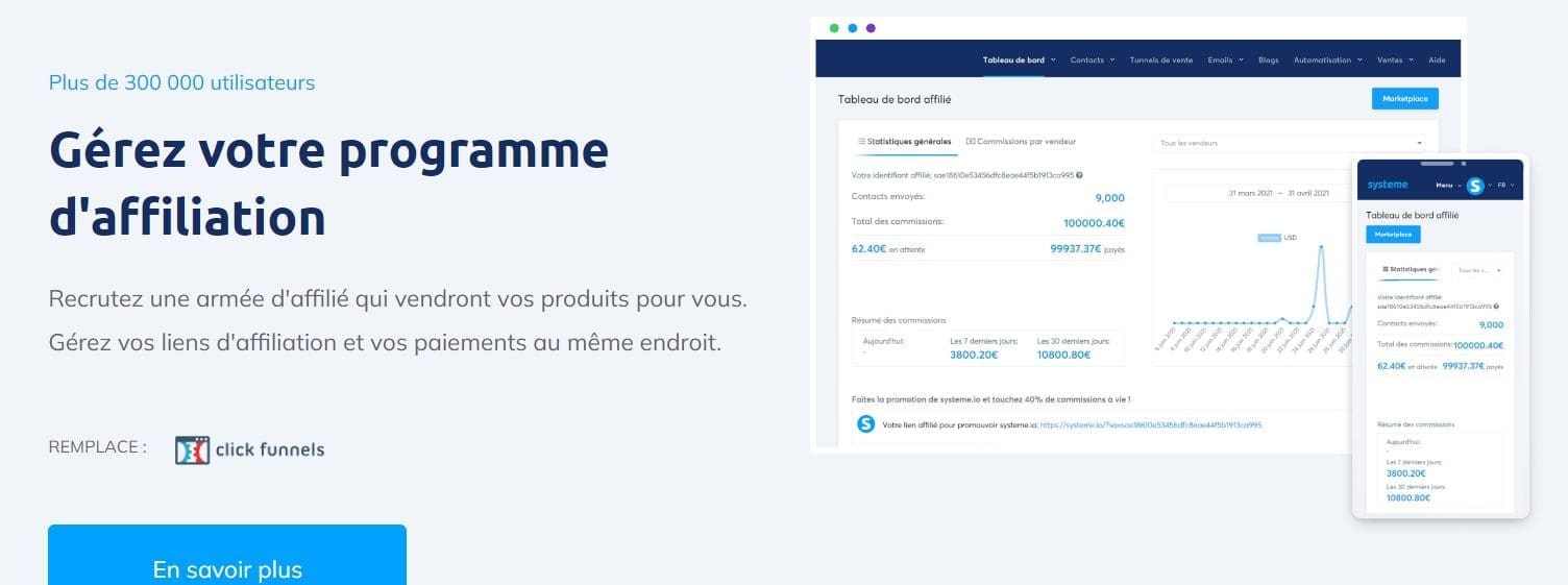 Gestion des clients et des affilies