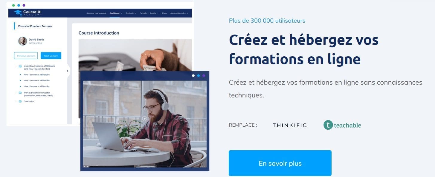 Hebergement de formations en ligne