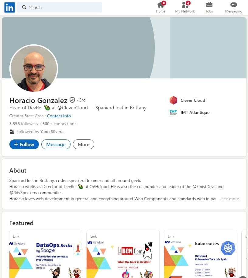 Qui sont les experts Kubernetes à suivre en France ? 3 Horacio Gonzalez