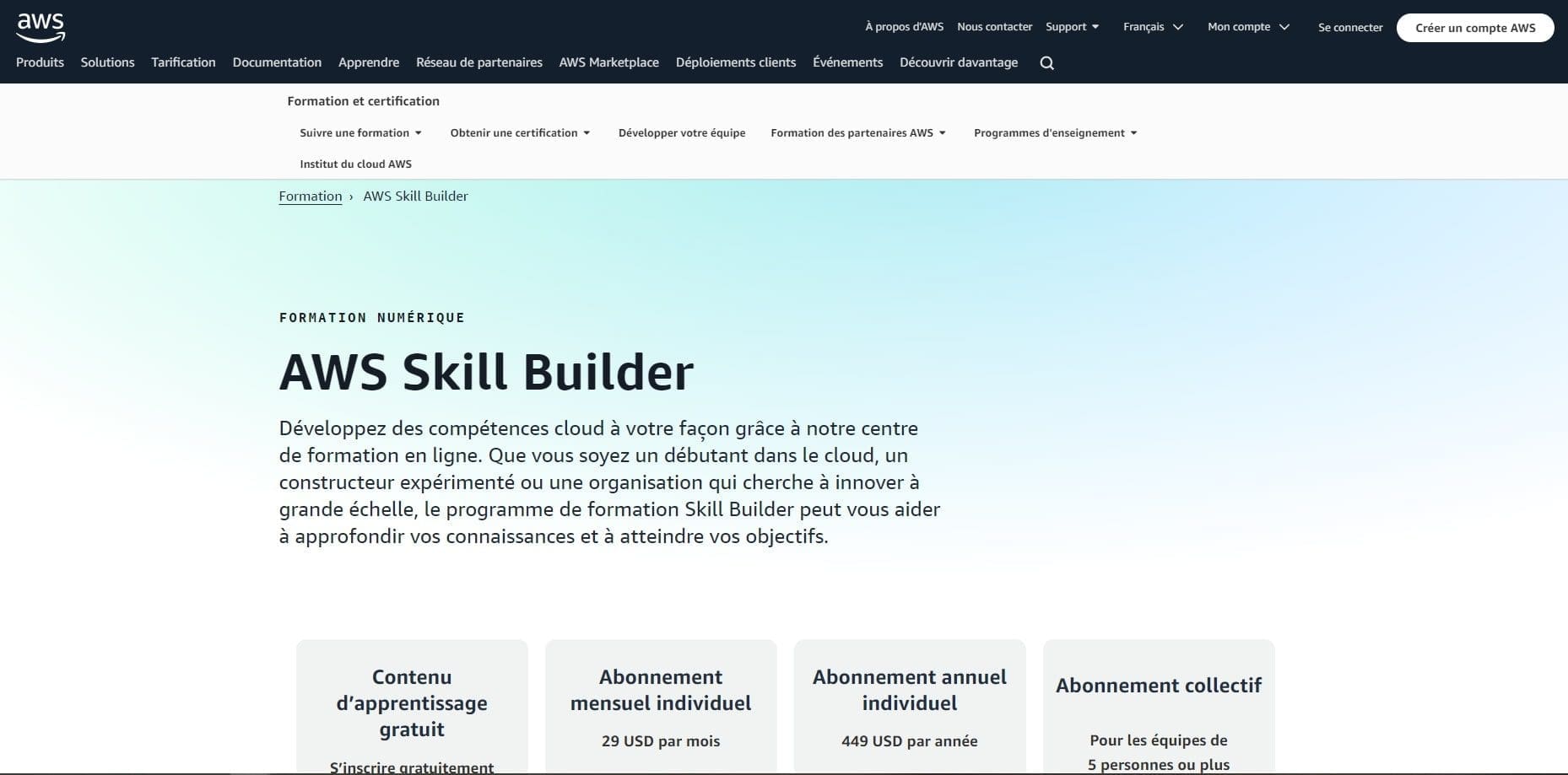 7 ressources pour vous former gratuitement à AWS 1 La plateforme officielle AWS le meilleur point de depart pour votre formation