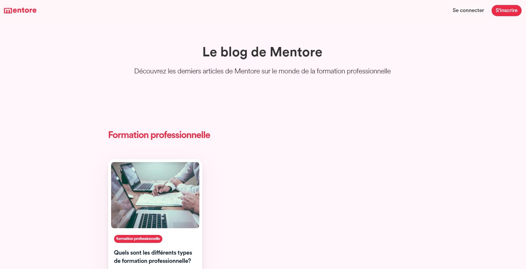 Le blog de Mentore.fr Conseils dexperts en formation pro