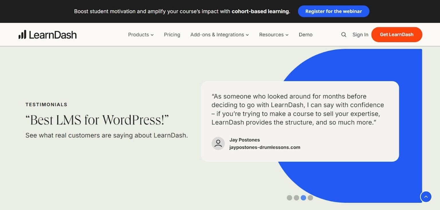 LearnDash Lextension WordPress pour creer des formations en ligne professionnelles
