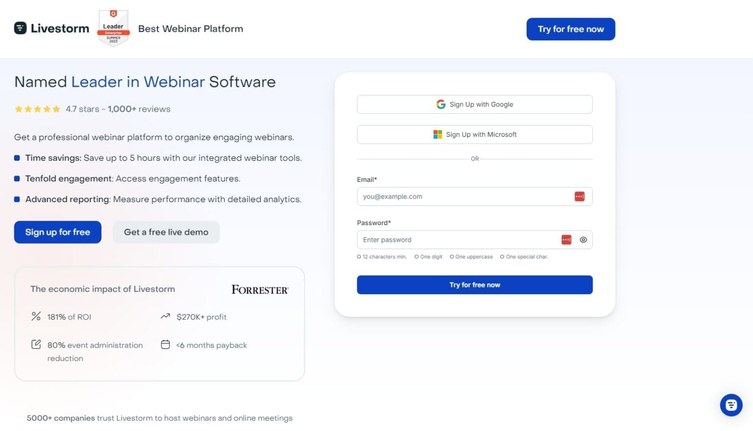 LiveStorm La plateforme tout-en-un pour des webinaires professionnels et engageants LiveStorm La plateforme tout en un pour des webinaires professionnels et engageants