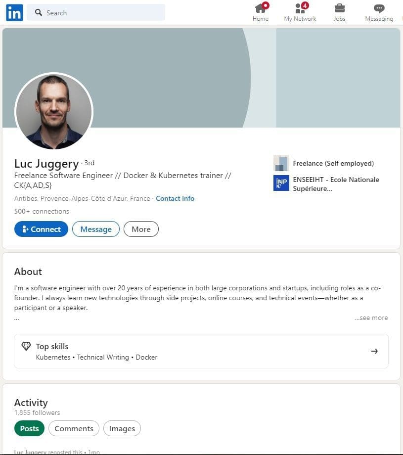 Qui sont les experts Kubernetes à suivre en France ? 2 Luc Juggery