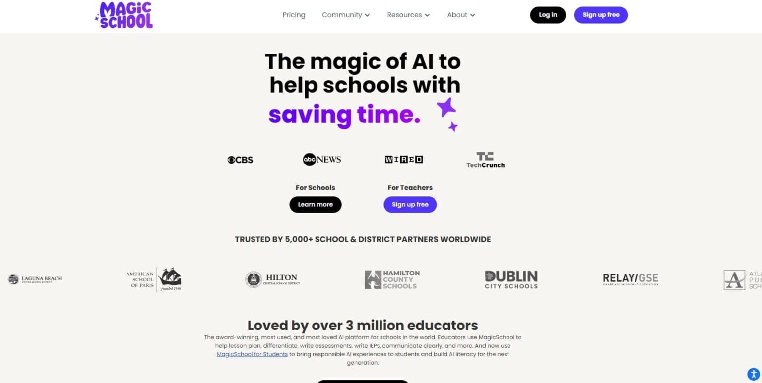 Magic School Plateforme dIA educative avec outils pour enseignants et eleves