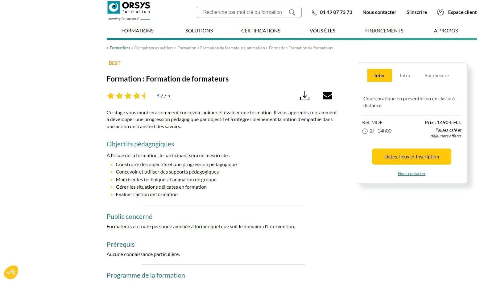 Orsys Des formations pour acquerir les competences cles du formateur
