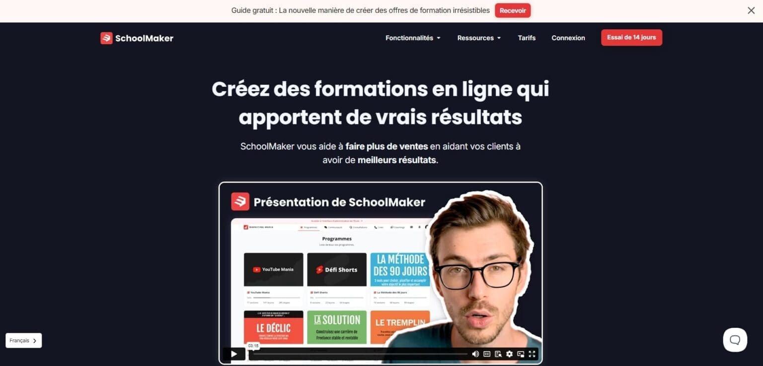 Schoolmaker la plateforme de formation innovante