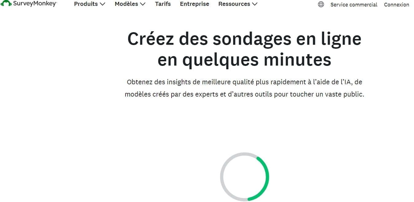 SurveyMonkey La reference des sondages et etudes de marche en ligne