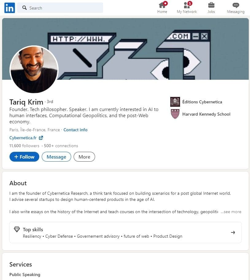 Qui sont les experts en informatique à suivre en France ? 10 Tariq Krim