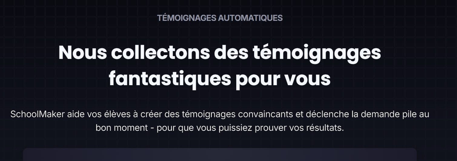 Avis Schoolmaker : Notre avis sur cette plateforme 5 Temoignages Automatiques Schoolmaker