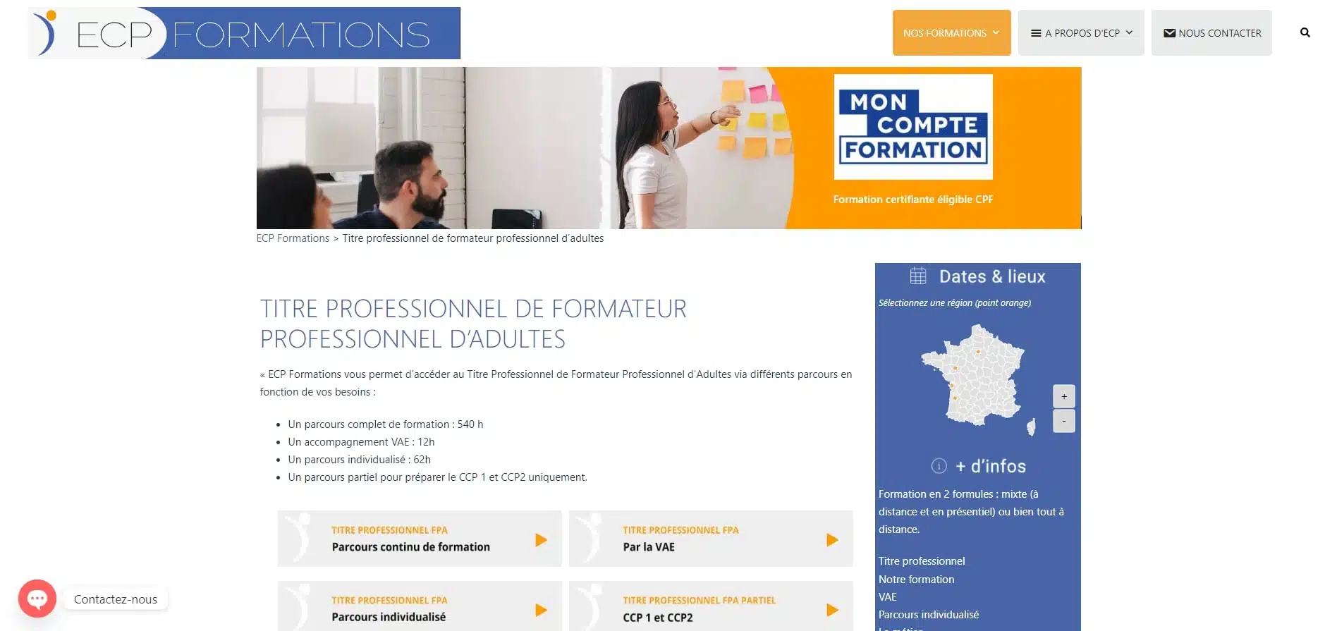 Les certifications disponibles pour le métier de Formateur 1 Titre professionnel de formateurtrice professionnelle pour adultes Certification reconnue pour la conception et lanimation de formations
