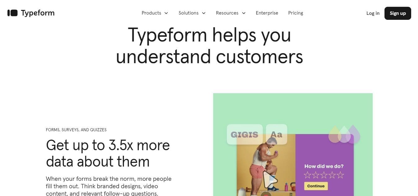 Typeform La solution pour creer des formulaires engageants qui maximisent les reponses
