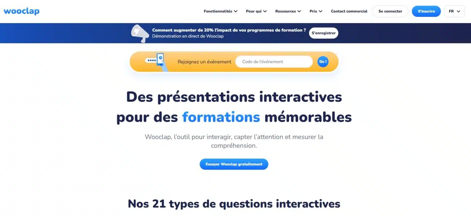 Wooclap Loutil interactif pour dynamiser les formations