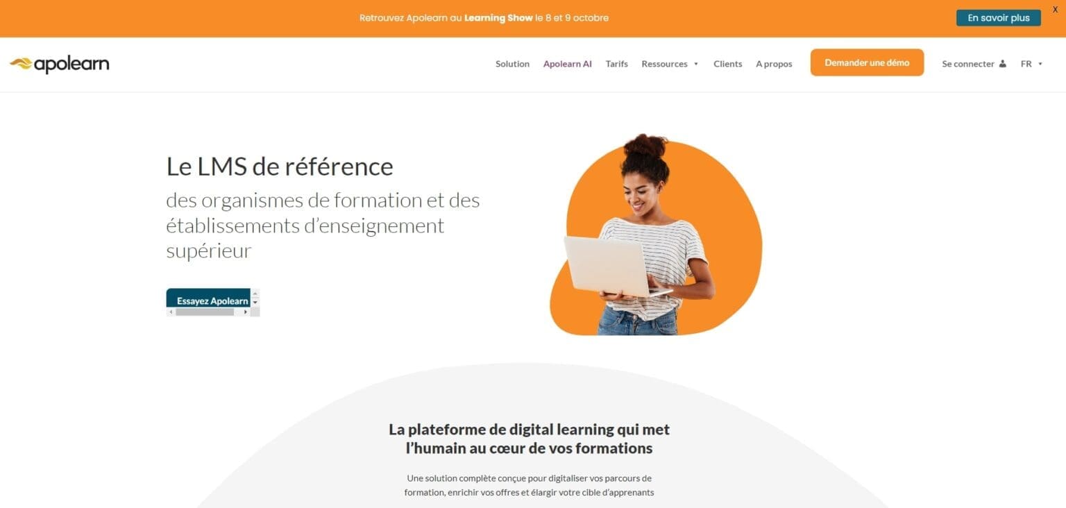 Apolearn La plateforme LMS collaborative pour digitaliser vos formations Apolearn La plateforme LMS collaborative pour digitaliser vos formations
