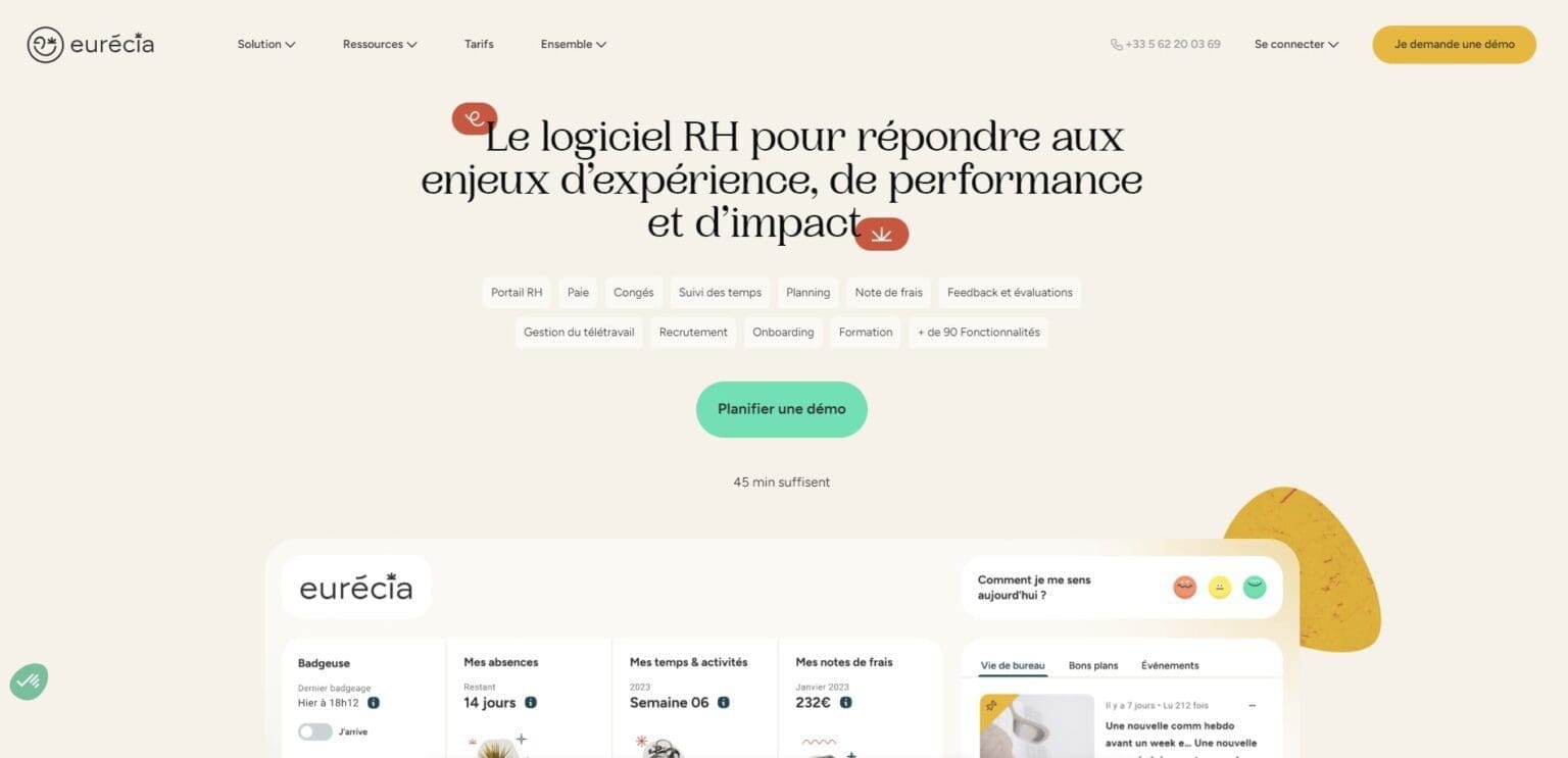 Eurécia Votre copilote RH pour une gestion fluide et collaborative Eurecia Votre copilote RH pour une gestion fluide et collaborative